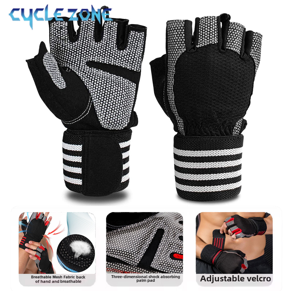 Crossfit Equipment - 1 Pair Half Finger Gym Fitness