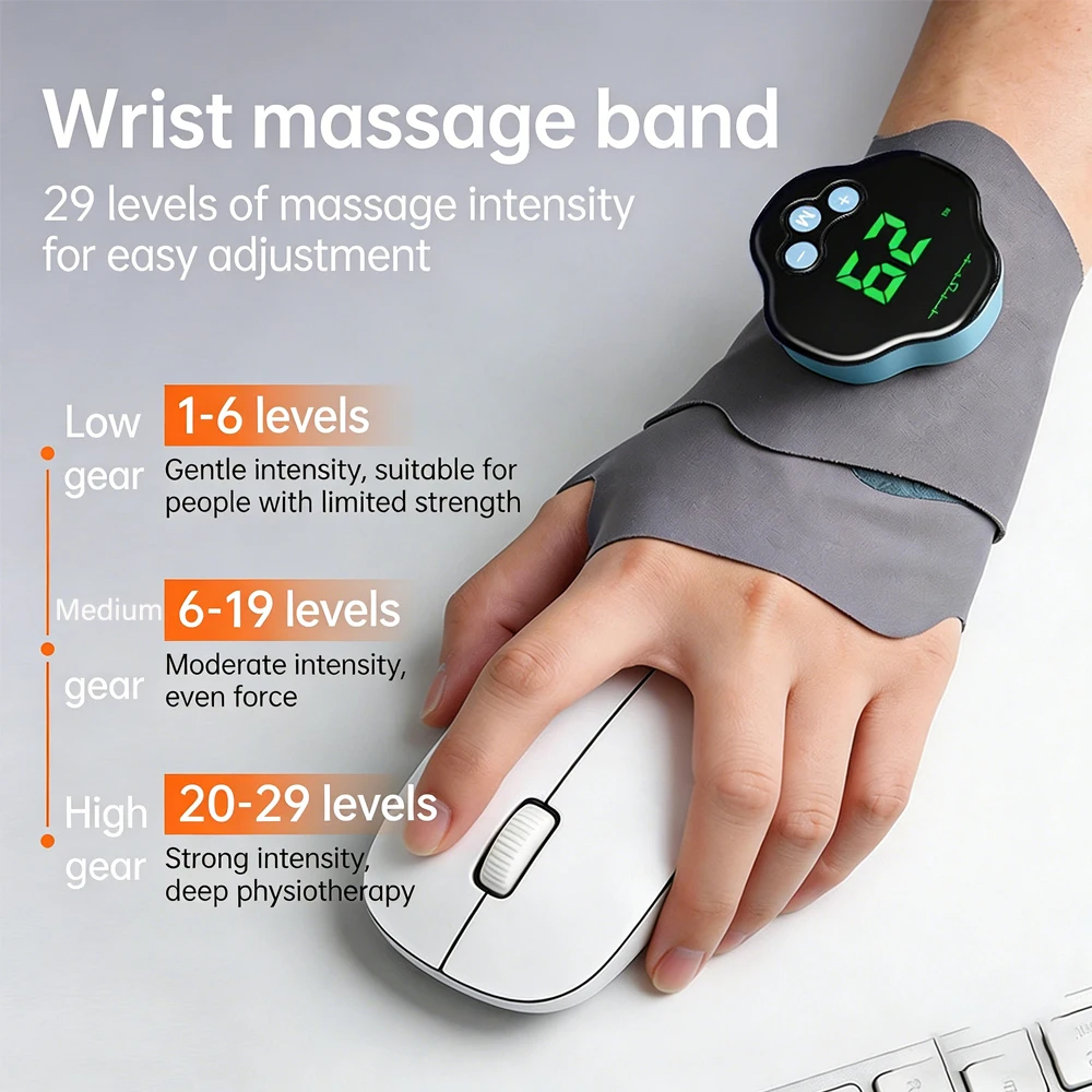 29 Levels Electric Hand Massag - Wrist Wrap Support ulasan dan harga