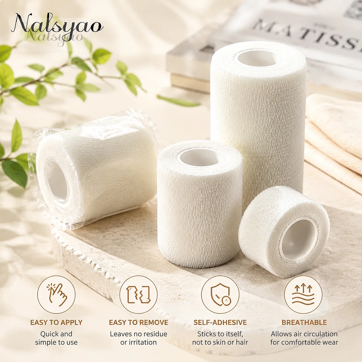 5 Pcs 2.5/5/7.5/10cm Self Adhe - Wrist Wrap Support ulasan dan harga