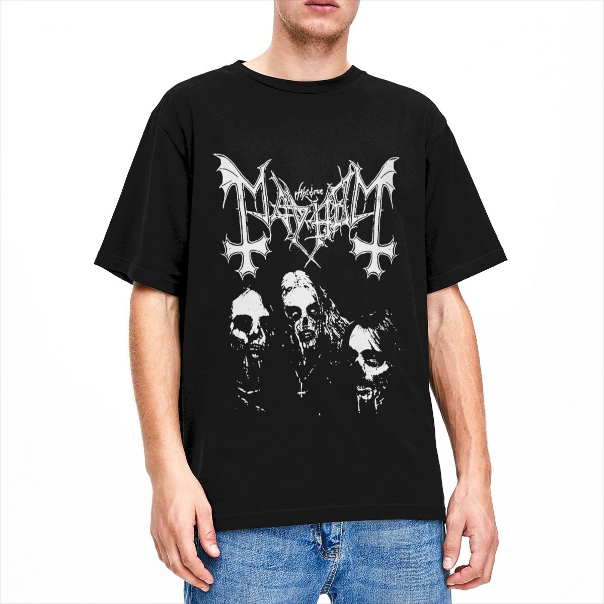 Men Women Band Mayhem Black Me - Crossfit Mayhem ulasan dan harga