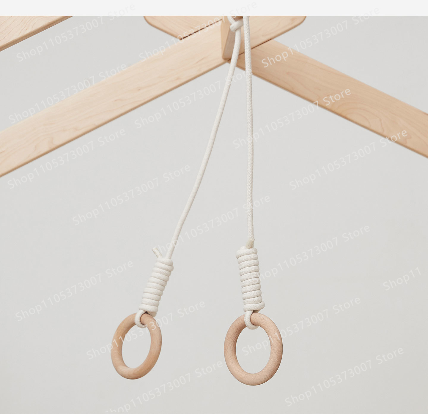 Bed hanging rings, solid wood  - Gymnastic Ring Wood ulasan dan harga