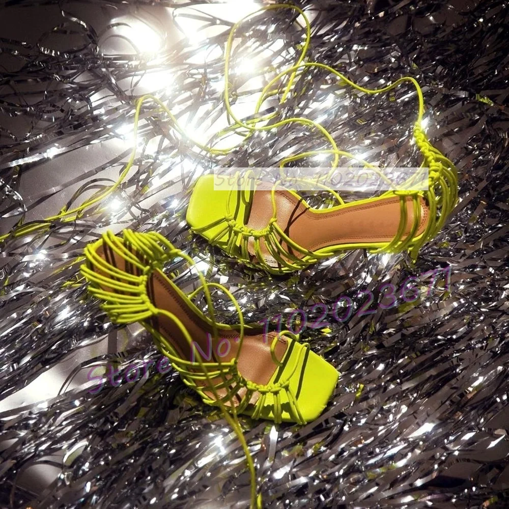 Chic Corded Lace-up Caged Sand - Crossfit Lady ulasan dan harga