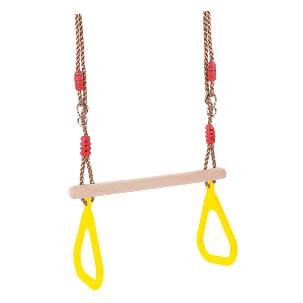 Indoor Outdoor Fun Swing Sets  - Gymnastic Ring Wood ulasan dan harga