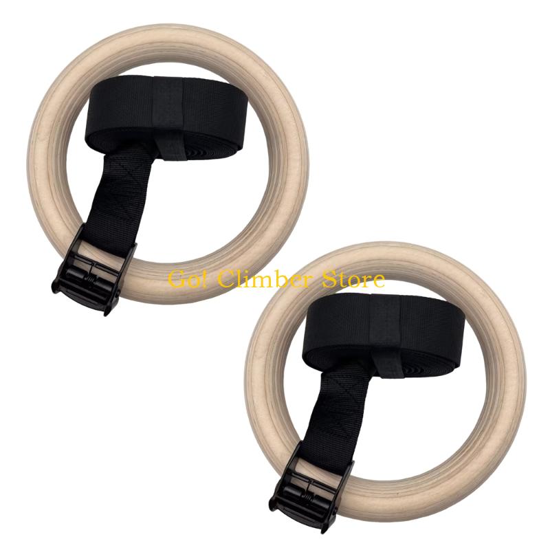 Q84C Adjustable Wood Gymnastic - Gymnastic Ring Wood ulasan dan harga