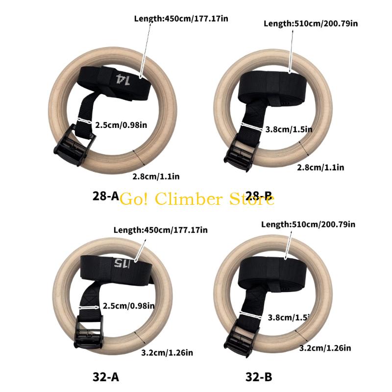 Q84C Adjustable Wood Gymnastic - Gymnastic Ring Wood ulasan dan harga