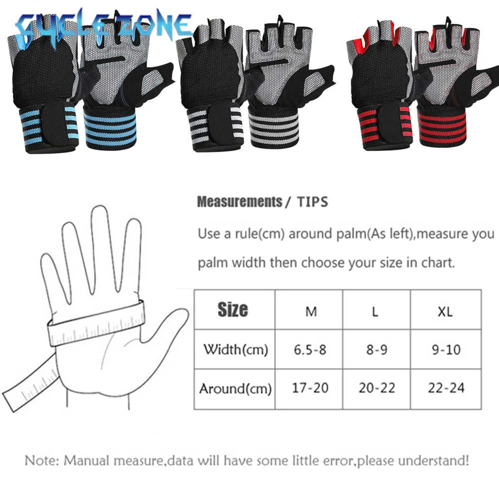1 Pair Half Finger Gym Fitness - Crossfit Equipment ulasan dan harga