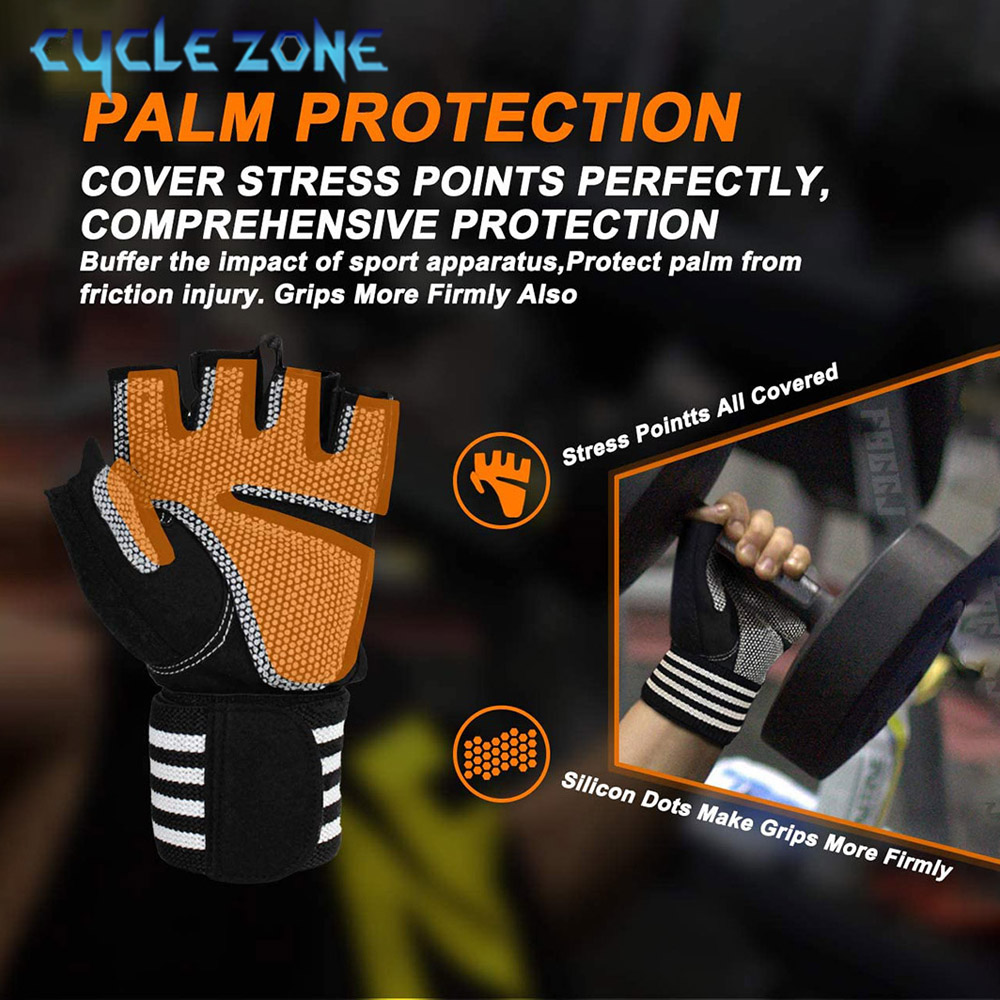 1 Pair Half Finger Gym Fitness - Crossfit Equipment ulasan dan harga