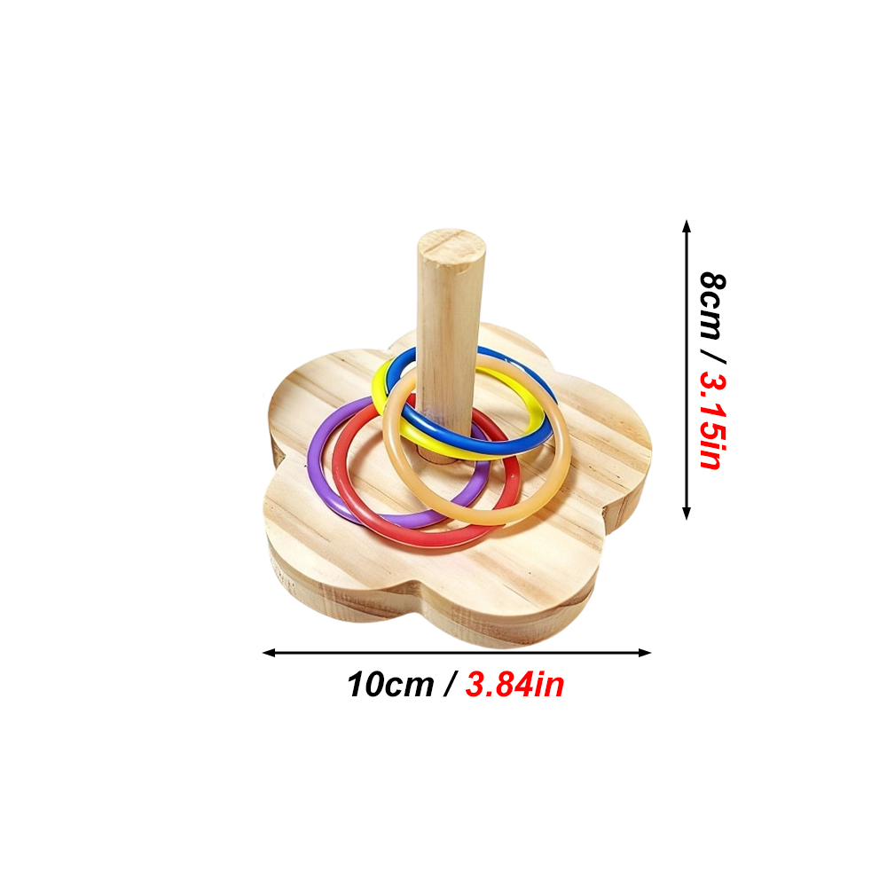 1PC Wooden Parrot Intelligence - Gymnastic Ring Wood ulasan dan harga