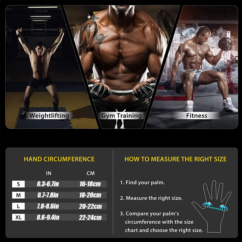 1Pair Half Finger Gym Fitness  - Crossfit Equipment ulasan dan harga